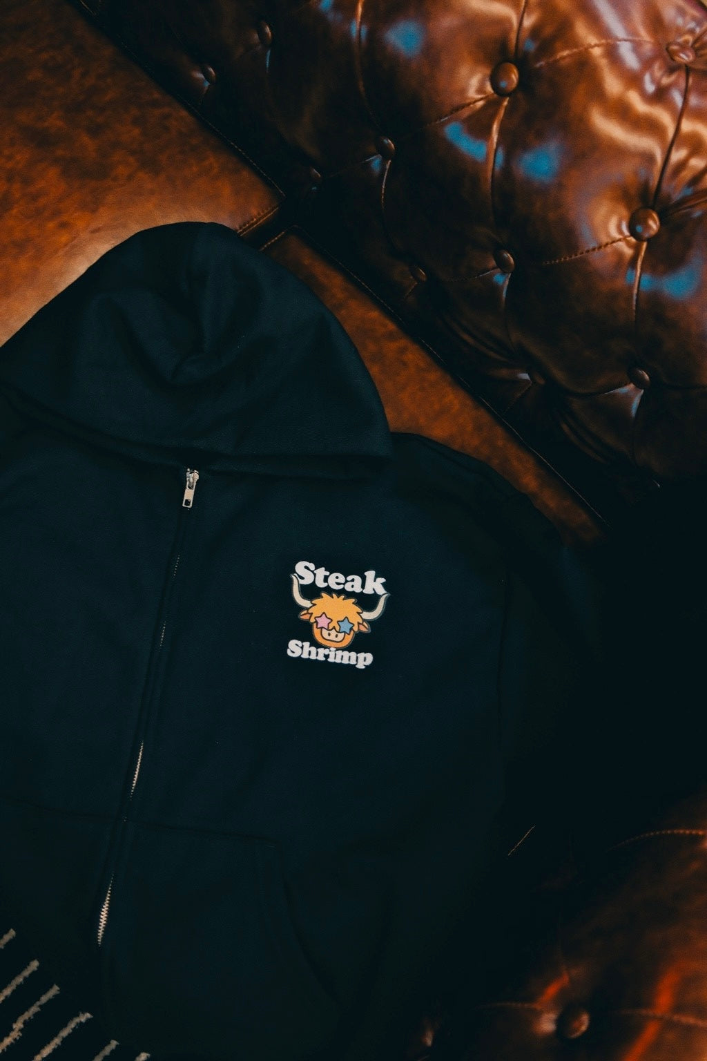 Space Cow Zip up Hoodie
