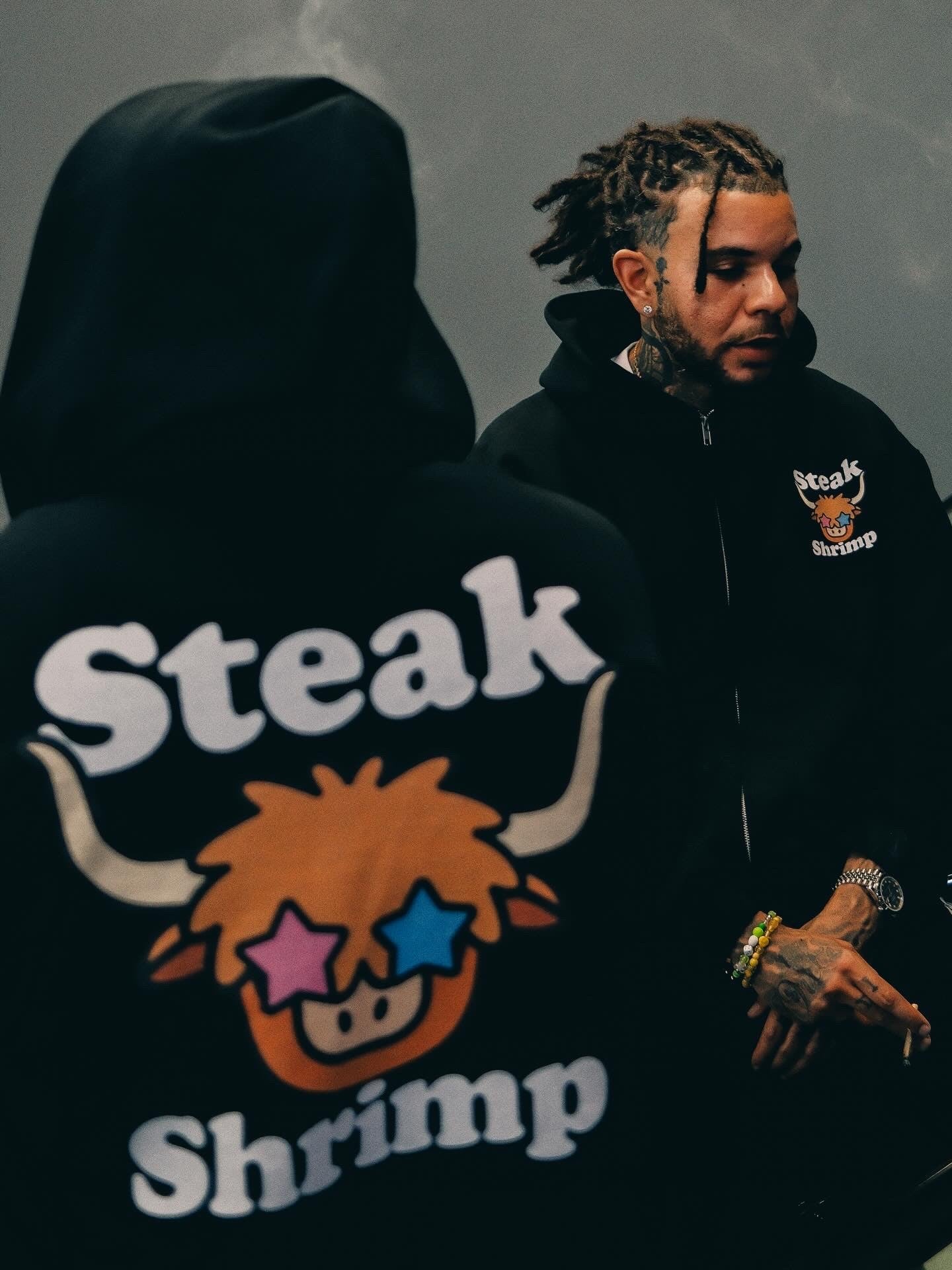 Space Cow Zip up Hoodie