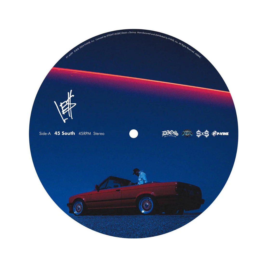 45 South / Top Down 7" Pic vinyl (Japan Exclusive)
